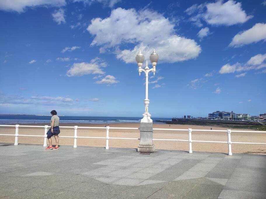 178A Mar De Gijon Apto Con Vistas Dış mekan fotoğraf